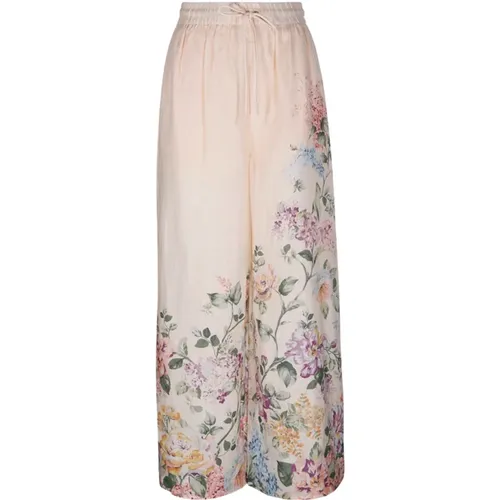 Trousers > Wide Trousers - - Zimmermann - Modalova