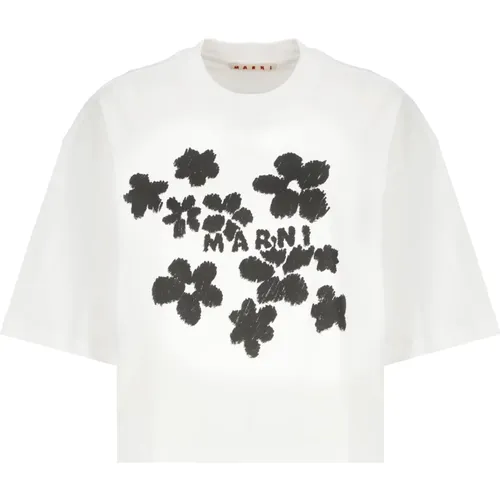 Marni - Tops > T-Shirts - White - Marni - Modalova