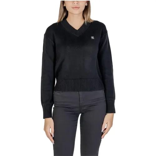 Knitwear > V-neck Knitwear - - Calvin Klein Jeans - Modalova