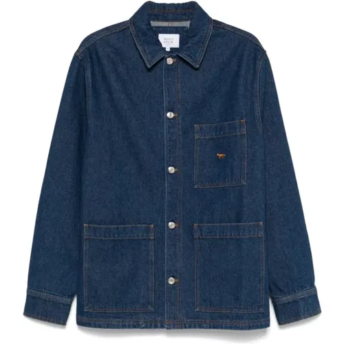 Jackets > Denim Jackets - - Maison Kitsuné - Modalova