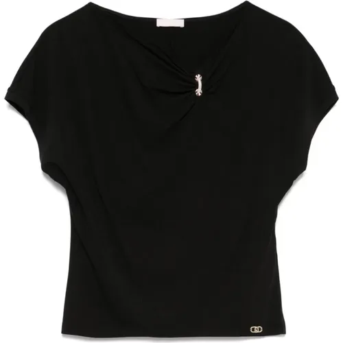 Liu Jo - Tops > T-Shirts - Black - Liu Jo - Modalova