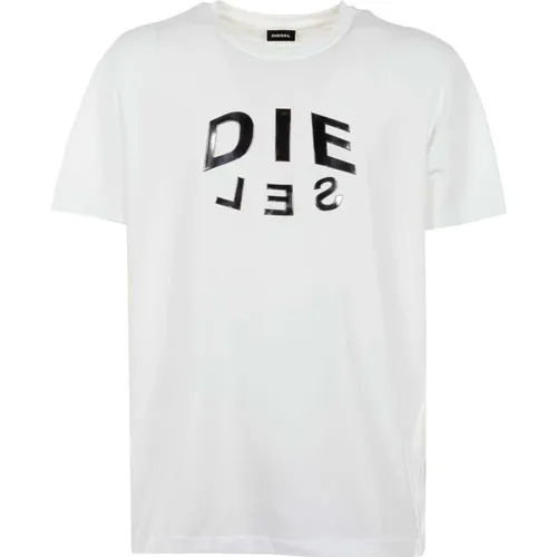 Diesel - Tops > T-Shirts - White - Diesel - Modalova