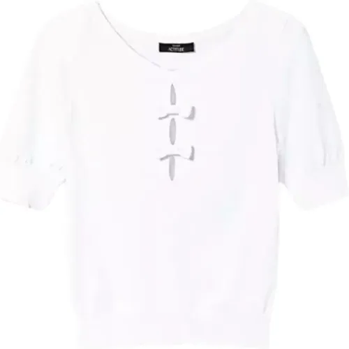 Twinset - Tops > T-Shirts - White - Twinset - Modalova