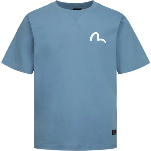 Evisu - Tops > T-Shirts - Blue - Evisu - Modalova