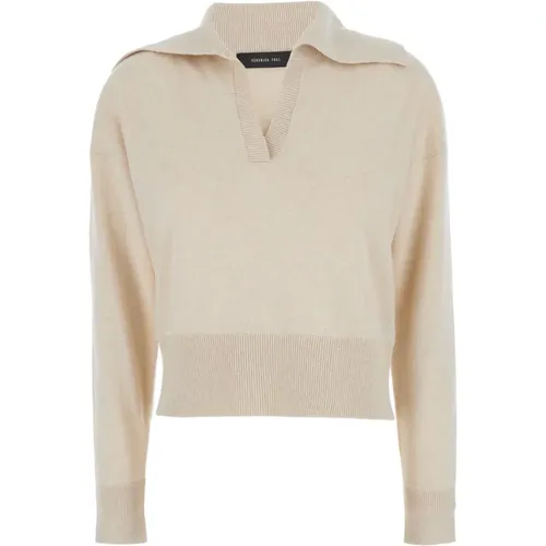 Knitwear > V-neck Knitwear - - Federica Tosi - Modalova