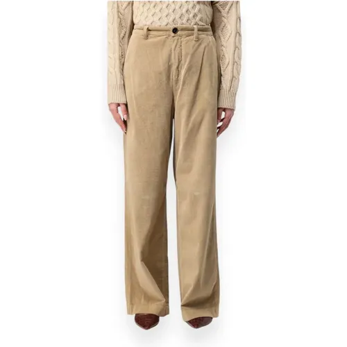 Trousers > Wide Trousers - - Woolrich - Modalova