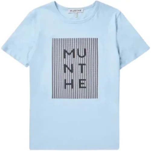 Munthe - Tops > T-Shirts - Blue - Munthe - Modalova