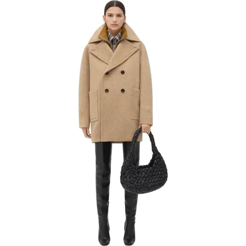 Coats > Double-Breasted Coats - - Bottega Veneta - Modalova