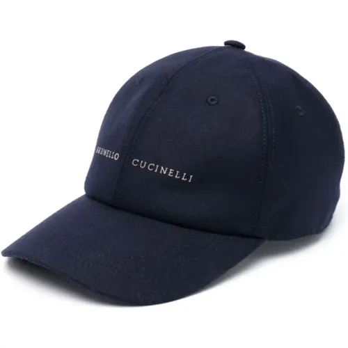 Accessories > Hats > Caps - - BRUNELLO CUCINELLI - Modalova