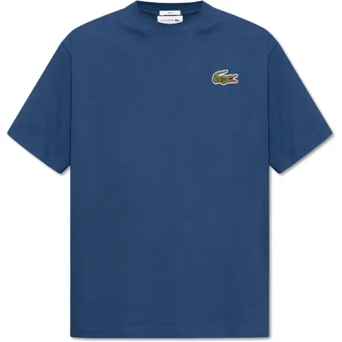 Lacoste - Tops > T-Shirts - Blue - Lacoste - Modalova