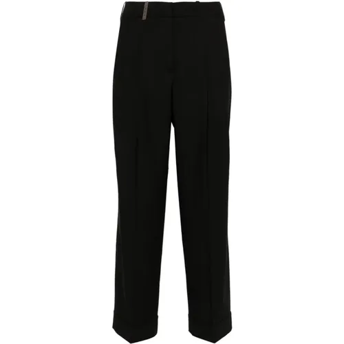 Trousers > Straight Trousers - - PESERICO - Modalova