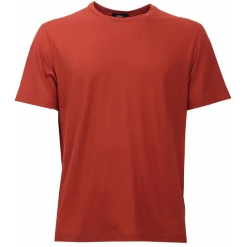 Herno - Tops > T-Shirts - Orange - Herno - Modalova