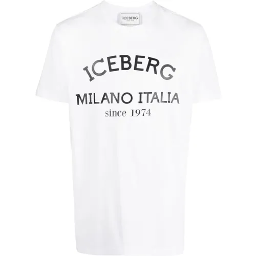 Iceberg - Tops > T-Shirts - White - Iceberg - Modalova