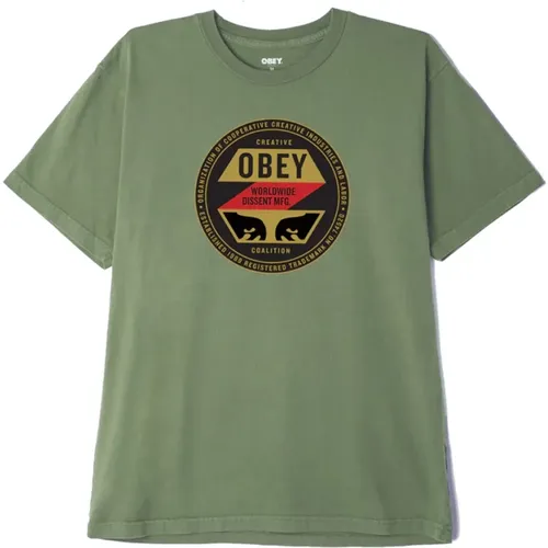 Obey - Tops > T-Shirts - Green - Obey - Modalova
