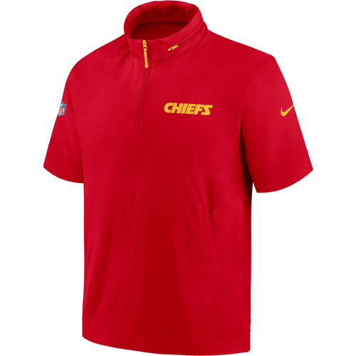 Veste à capuche, manches courtes et demi-zip NFL Kansas City Chiefs Sideline Coach - Nike - Modalova