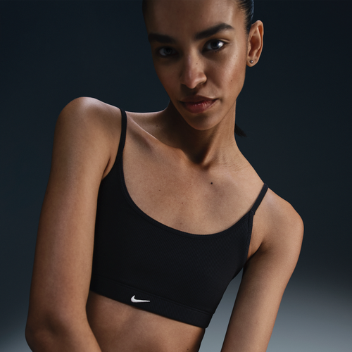 Brassière échancrée côtelée à maintien léger avec doublure légère Sportswear Classic - Nike - Modalova