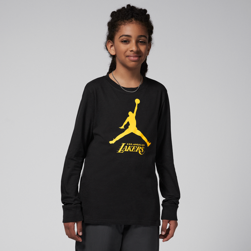 T-shirt à manches longues NBA Los Angeles Lakers Essential pour ado (garçon) - Jordan - Modalova