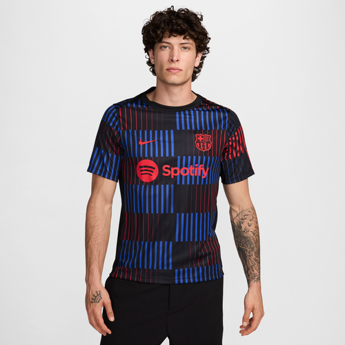 Haut de foot à manches courtes d'avant-match Dri-FIT FC Barcelona Academy Pro Extérieur - Nike - Modalova