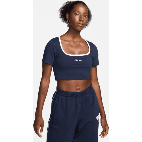 T-shirt court à encolure carrée Sportswear pour femme - Nike - Modalova