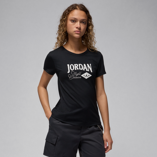 T-shirt slim à motif pour femme - Jordan - Modalova