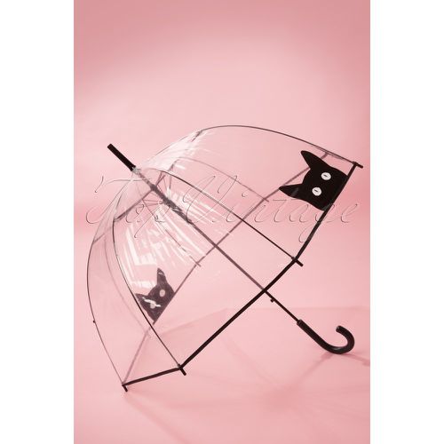 It's Raining Cats Transparent Dome Umbrella Années 50 - so rainy - Modalova