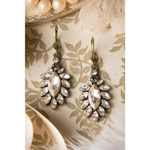 S Sweet Leaf Pearl Earrings - lovely - Modalova
