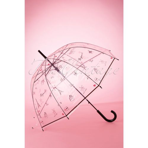 Bonjour Paris Transparent Dome Umbrella Années 60 en - so rainy - Modalova