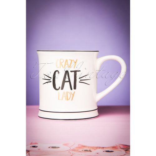 Crazy Cat Lady Mug Années 60 - Sass & Belle - Modalova