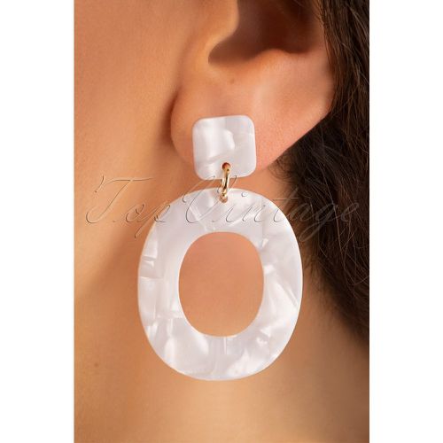 Resin Marble Earrings Années 60 en - topvintage boutique collection - Modalova