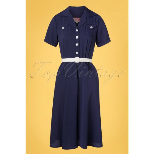S Polly Dress in Navy - Rock N Romance - Modalova