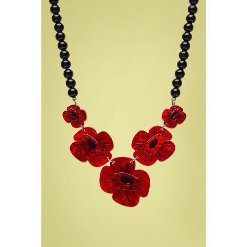 Remembrance Poppy Necklace en Rouge - erstwilder - Modalova
