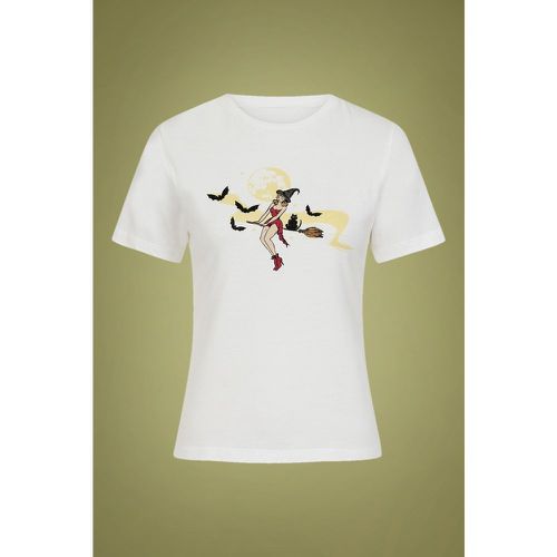 Witches T-Shirt Années 50 en Blanc - collectif clothing - Modalova