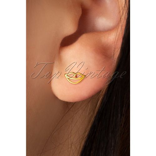 Secret 1 Piece Gold Plated Earring - LULU Copenhagen - Modalova