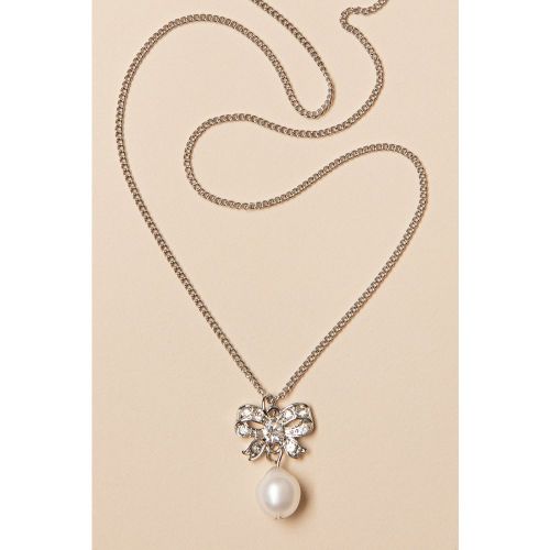 Collier Freshwater Pearl and Bow en é - lovely - Modalova