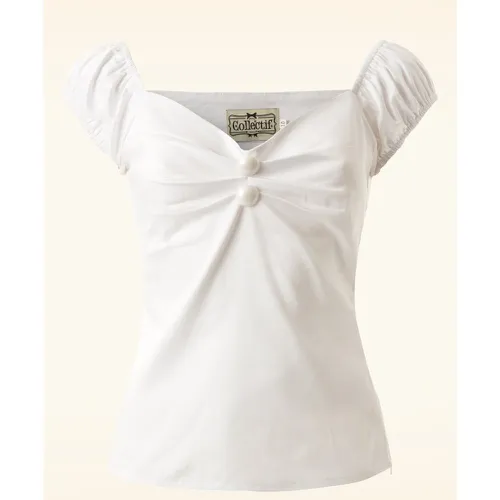 Dolores top Carmen en Blanc - collectif clothing - Modalova