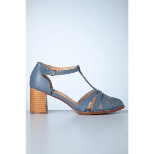 Escarpins Fancy Footwork en bleu - Banned Retro - Modalova