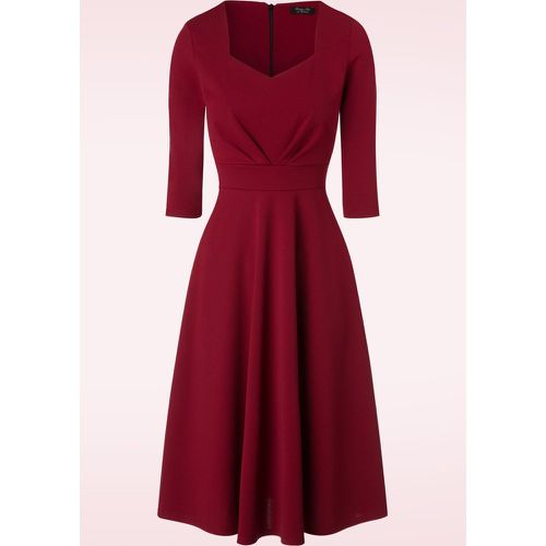 Ruby Swing Dress Années 1950 en Bordeaux - vintage chic for topvintage - Modalova