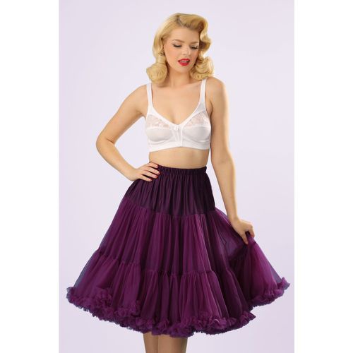 Lola Lifeforms Petticoat Années 50 en Aubergine - Banned Retro - Modalova