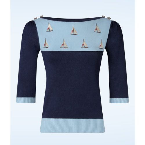 Sail Away Sweater en Bleu - Vixen - Modalova