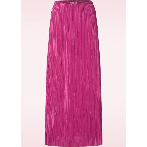 Jupe longue plissée Lilly en fuchsia - vintage chic for topvintage - Modalova