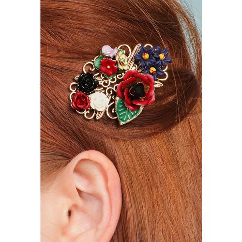 Pince à cheveux et broche Freda Flower Cluster Années 50 en et Multi - lovely - Modalova