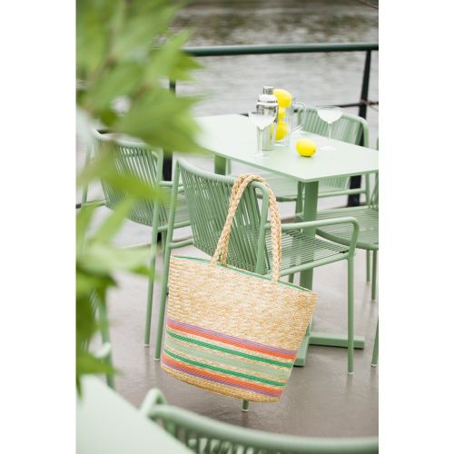 Sac de plage Bari en paille de couleur sable - king louie - Modalova