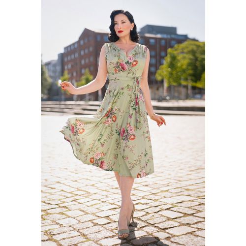 Jane Floral Midi Dress Années 50 en Vintage - vintage chic for topvintage - Modalova