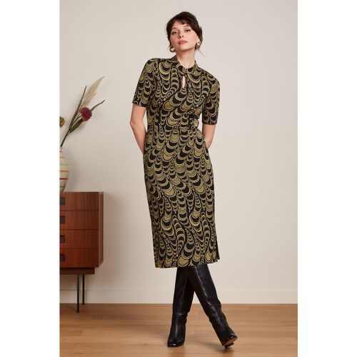 Robe longue d'inspiration quipao en jacquard - king louie - Modalova