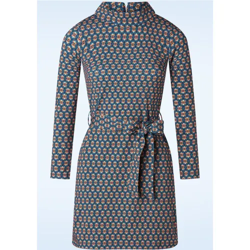 Robe trapèze Tess en bleu Porto - lalamour - Modalova