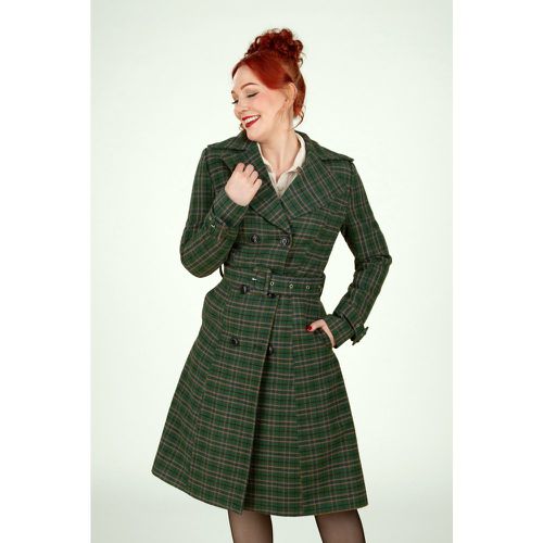 Manteau Carreaux Vert pour Femme Modalova