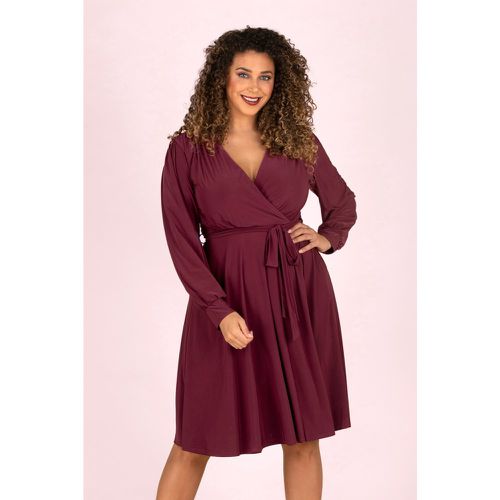 Robe Évasée Ruby en Bordeaux - vintage chic for topvintage - Modalova