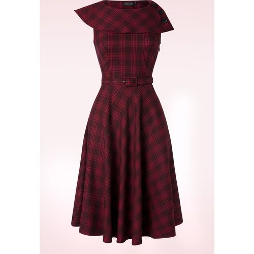 Robe évasée à carreaux Wide Collar en - Vixen - Modalova