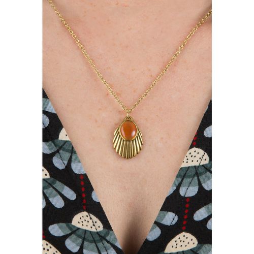 Collier Venus en orange cornaline - Urban Hippies - Modalova