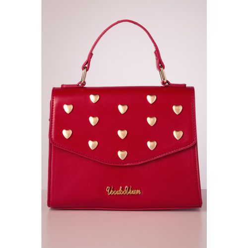 Sac à main clouté Heart en rouge - Vixen - Modalova